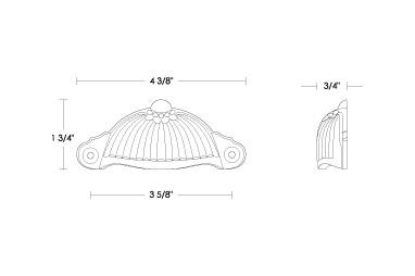 Bin Pull Fancy Shell